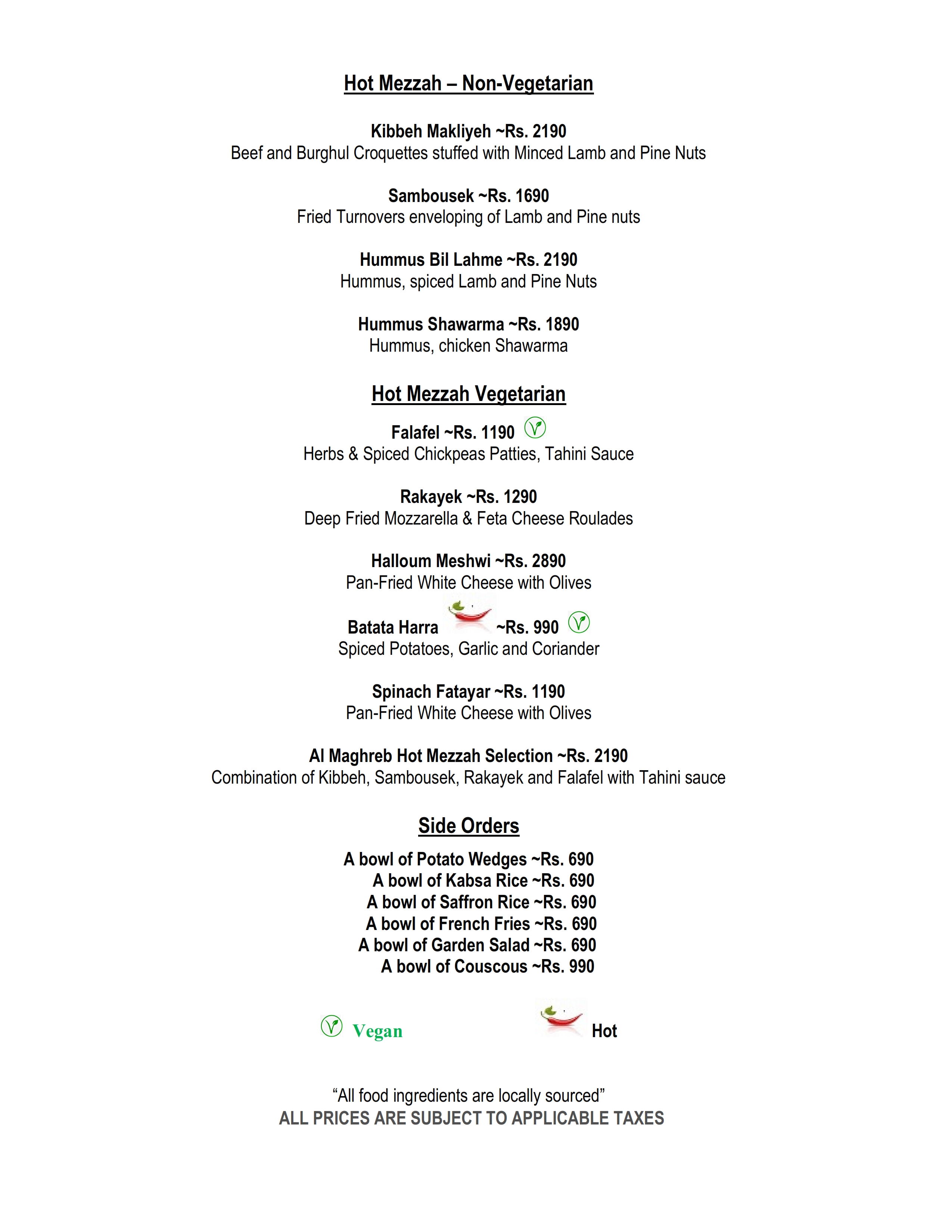 Menu page 2