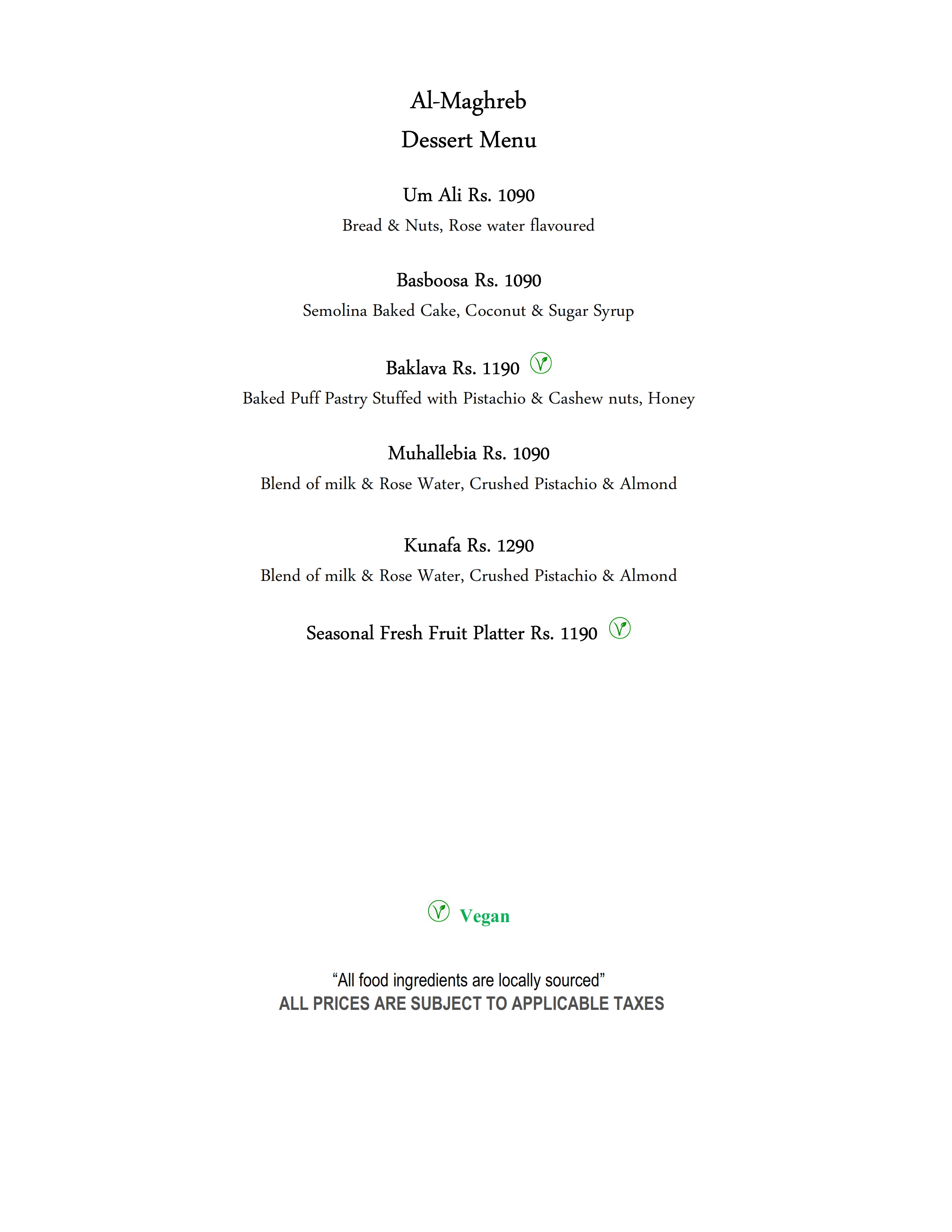 Menu page 5