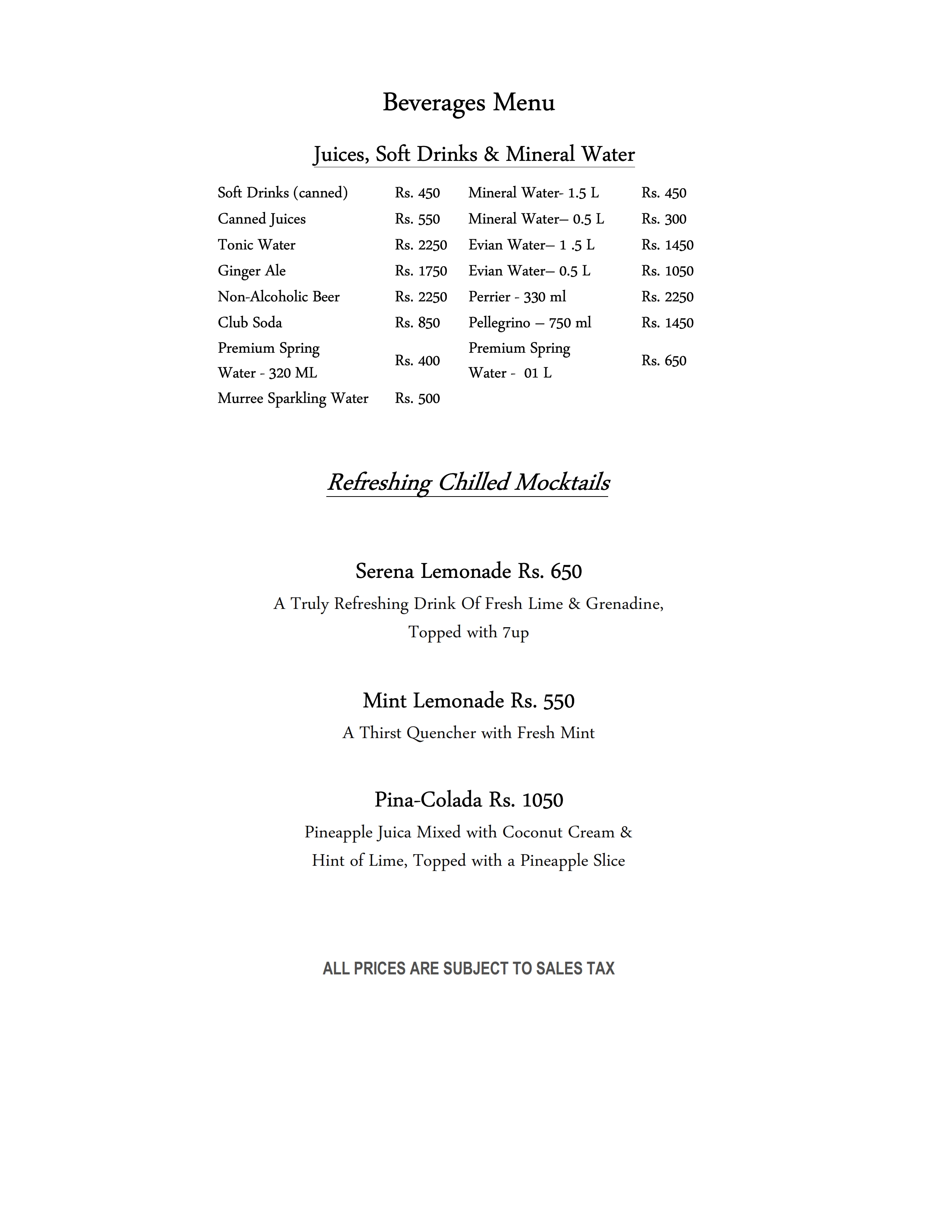 Menu page 6
