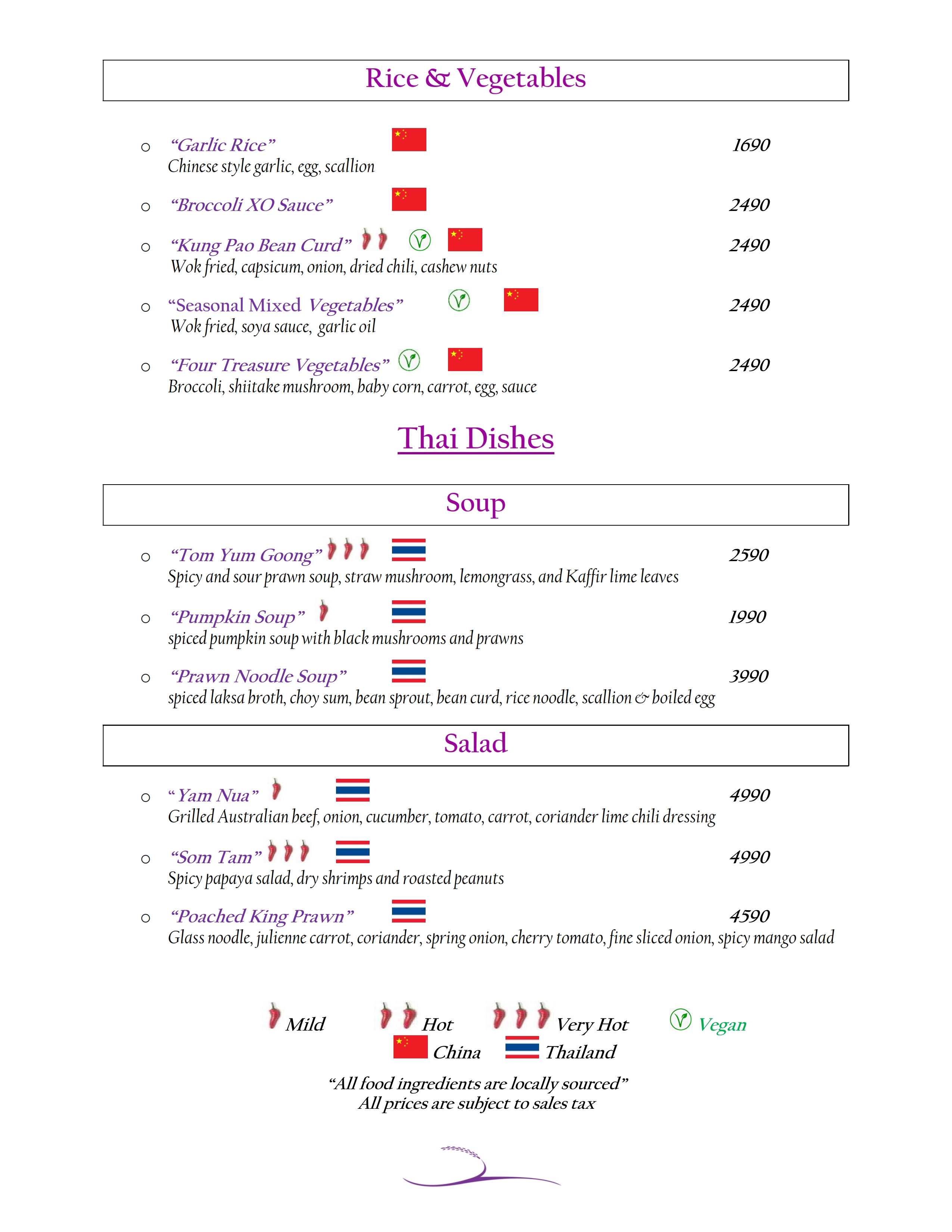 Menu page 3